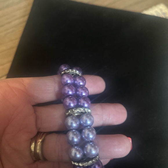 Elegant Purple Beaded Bracelet - Picture 5 of 5